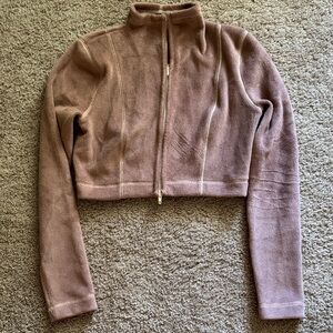 Urban Outfitters Dusty Pink Teddy Jacket